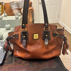 Dooney & Bourke Brown Leather Satchel Excellent
